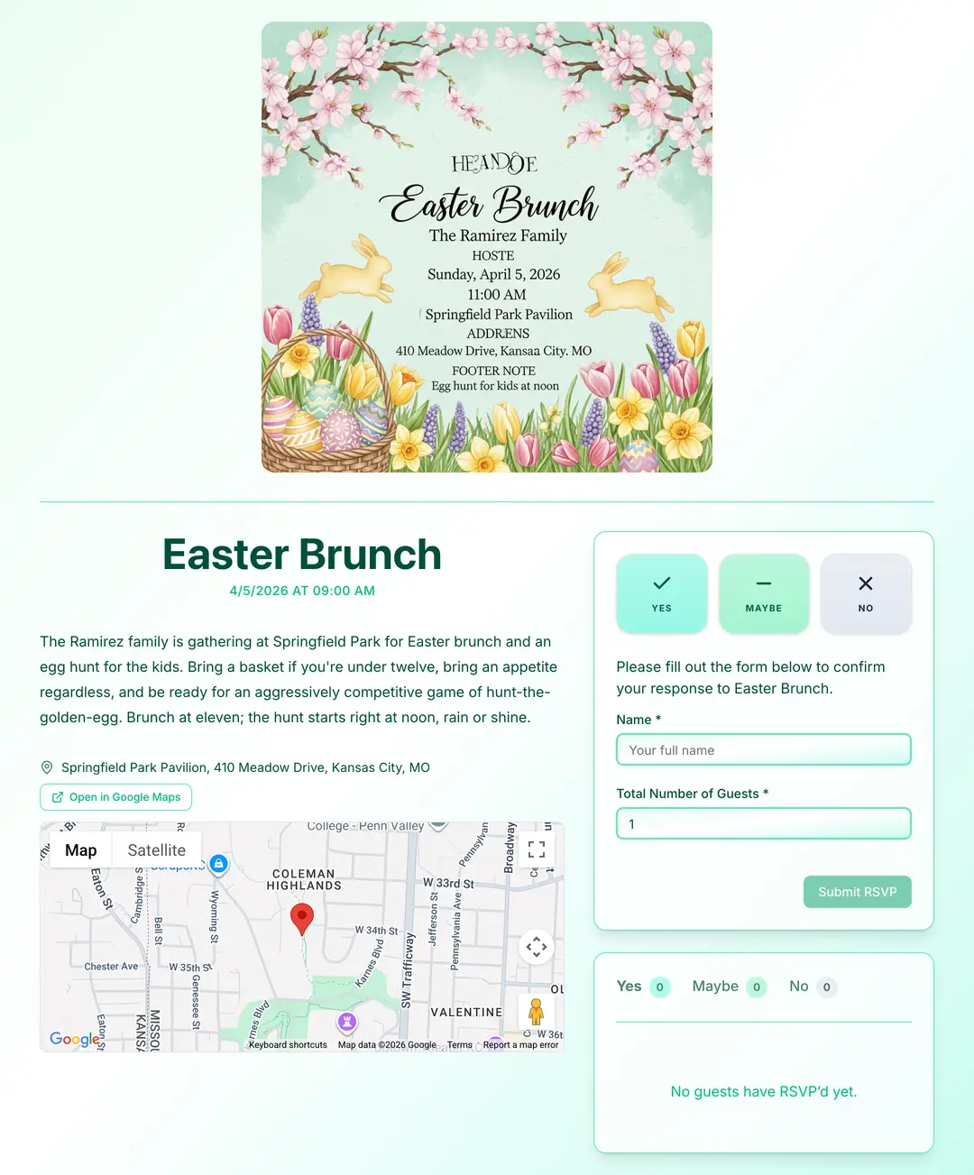 easter-celebration invite preview