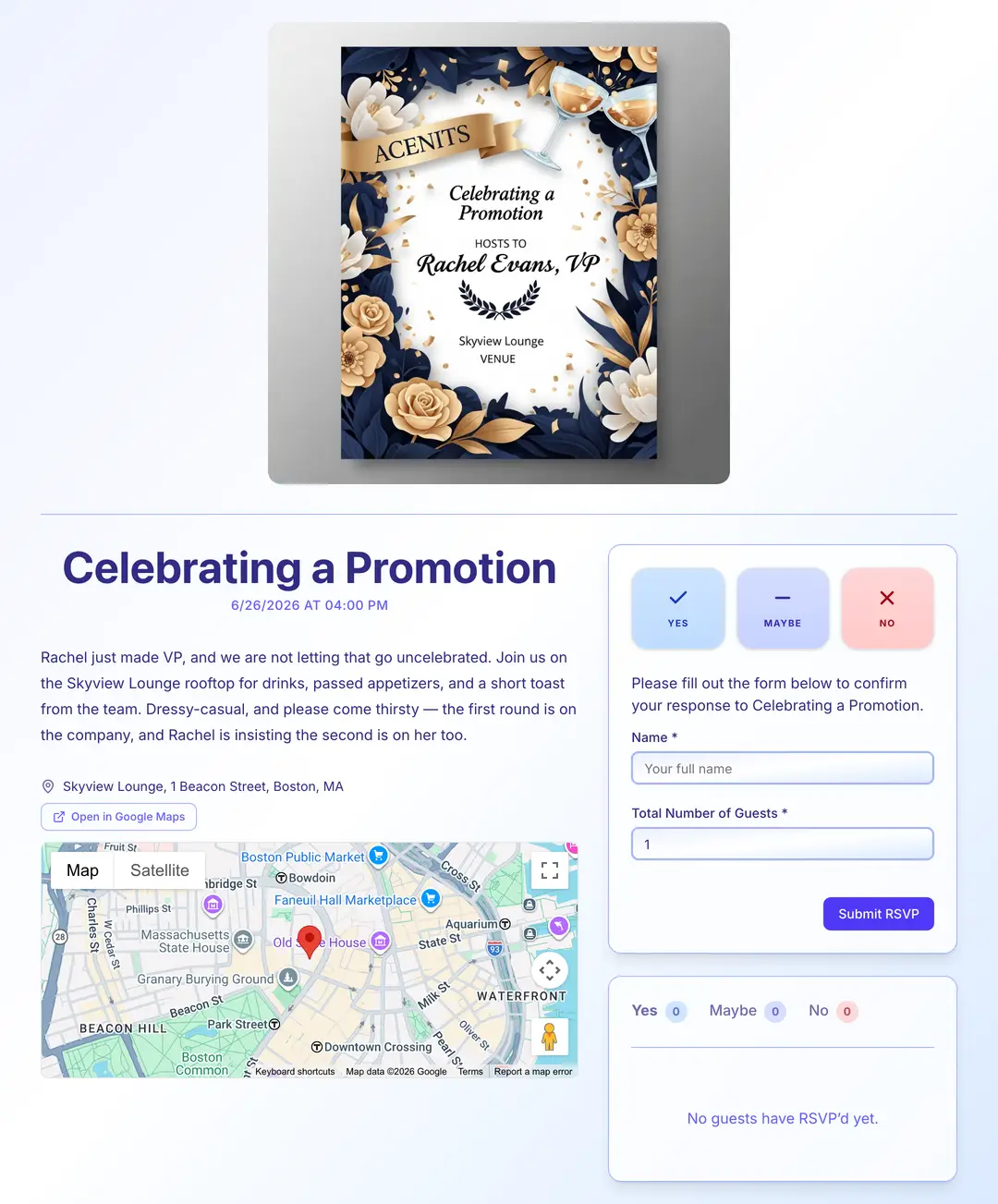 promotion-celebration invite preview
