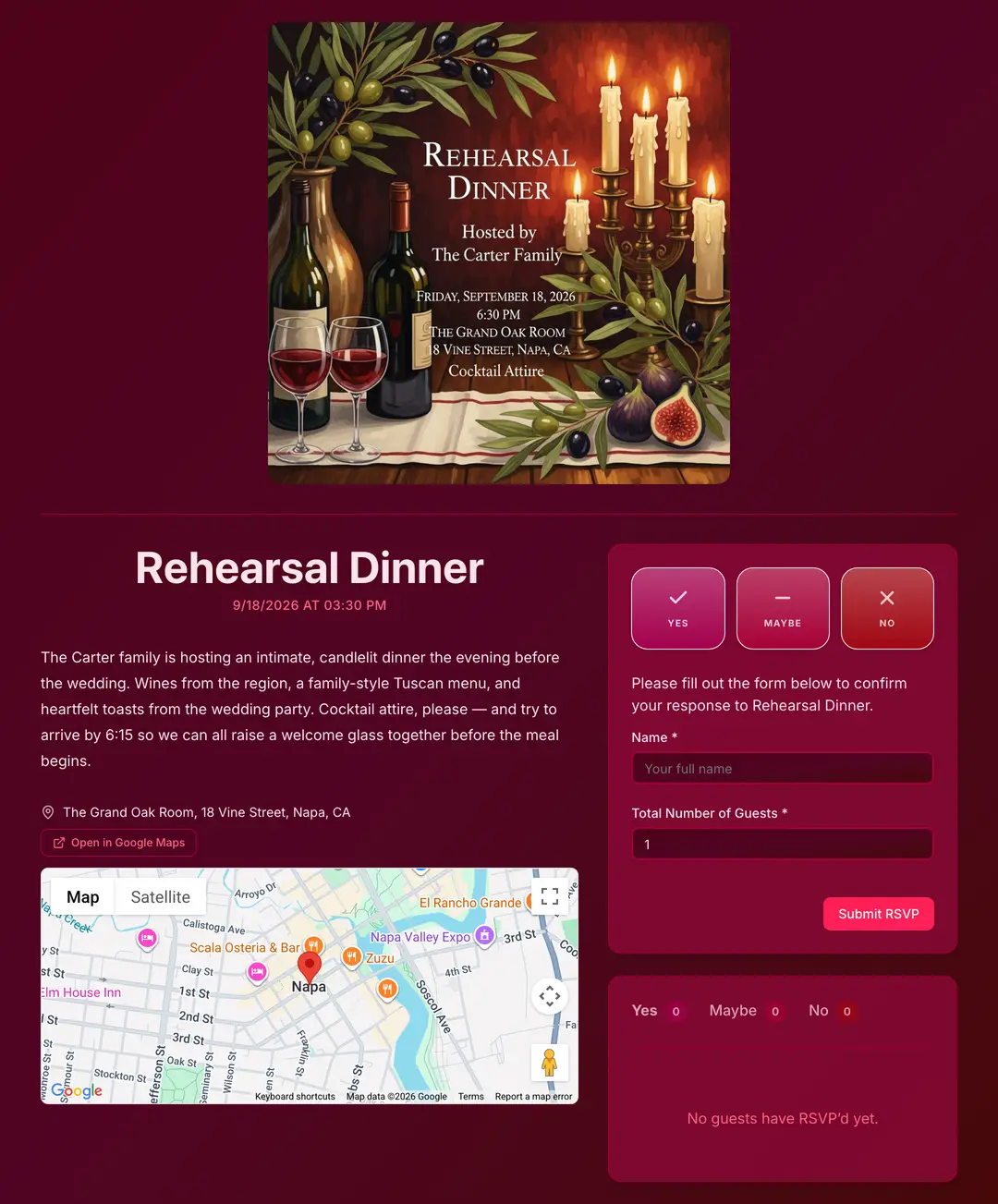 wedding-rehearsal-dinner invite preview